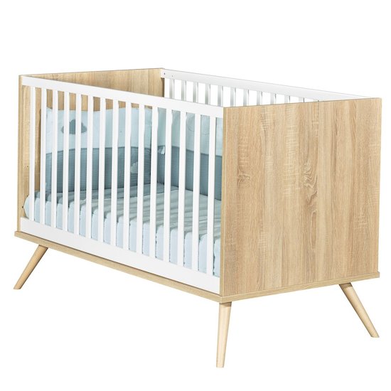 Seventies Lit évolutif   Chêne doré        de               Sauthon Baby's Sweet Home