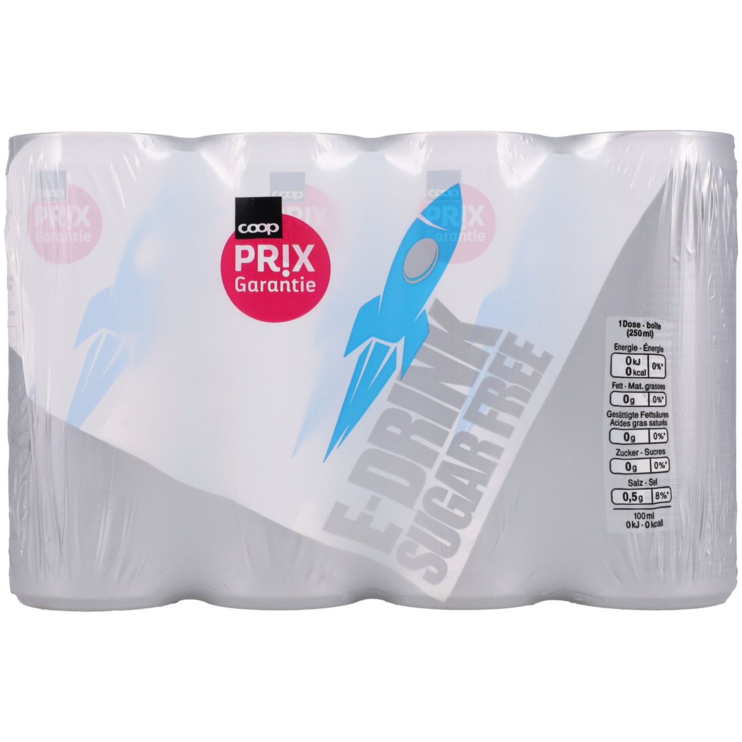 Prix Garantie Energy Drink Sugarfree 12x25cl -300cl