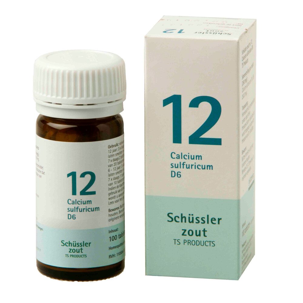 Pfluger Schussler Zout nr 12 Calcium Sulfuricum D6100 tabletten