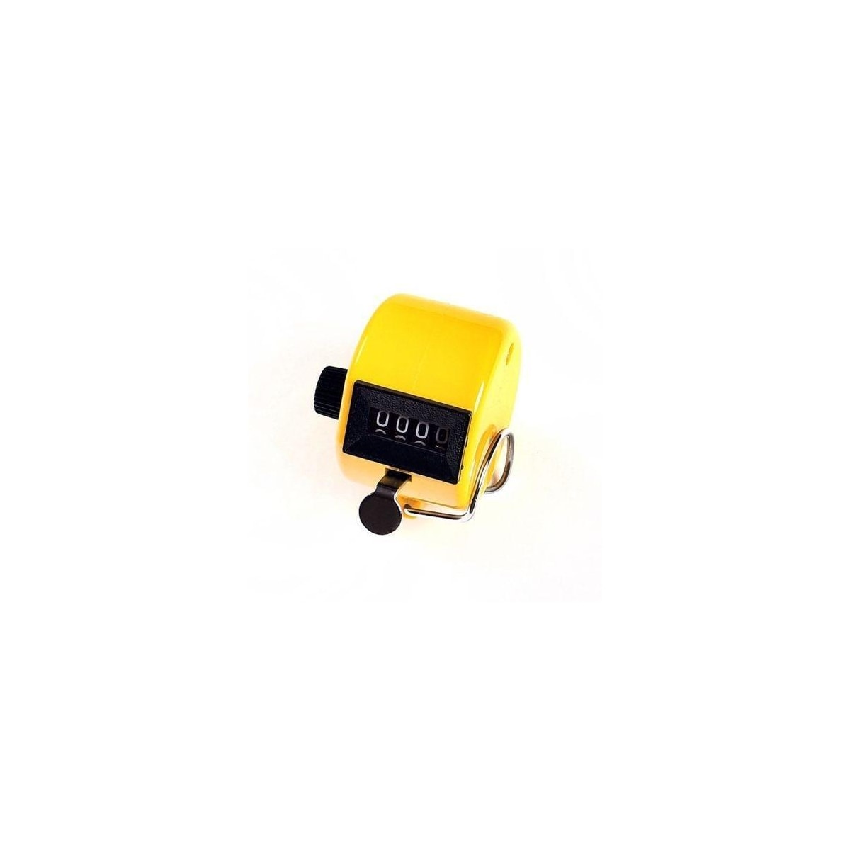 Håndteller med firesifret teller, gul