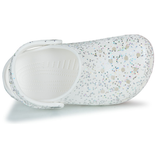 Crocs - Classic Starry Glitter Clog K - Blanc