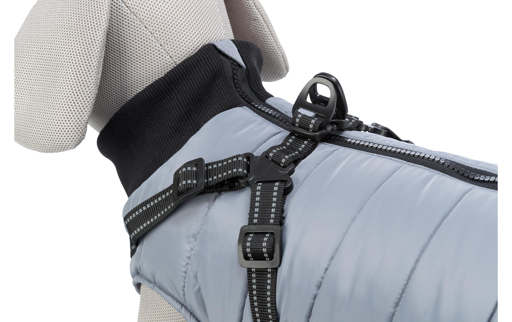 Geschirrmantel Pontis, M - , GrauPolyesterjacke mit integriertem Geschirr