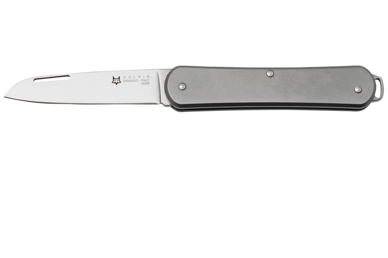FOX Vulpis FX-VP130TI, M390, Sandblasted Titanium, zakmes