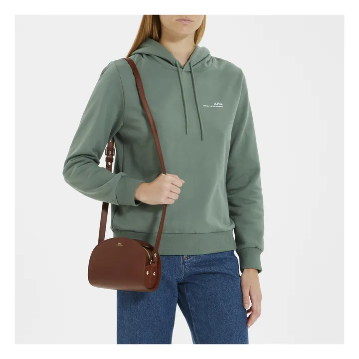 A.P.C. Sac Demi Lune Mini Cuir Lisse | Noisette