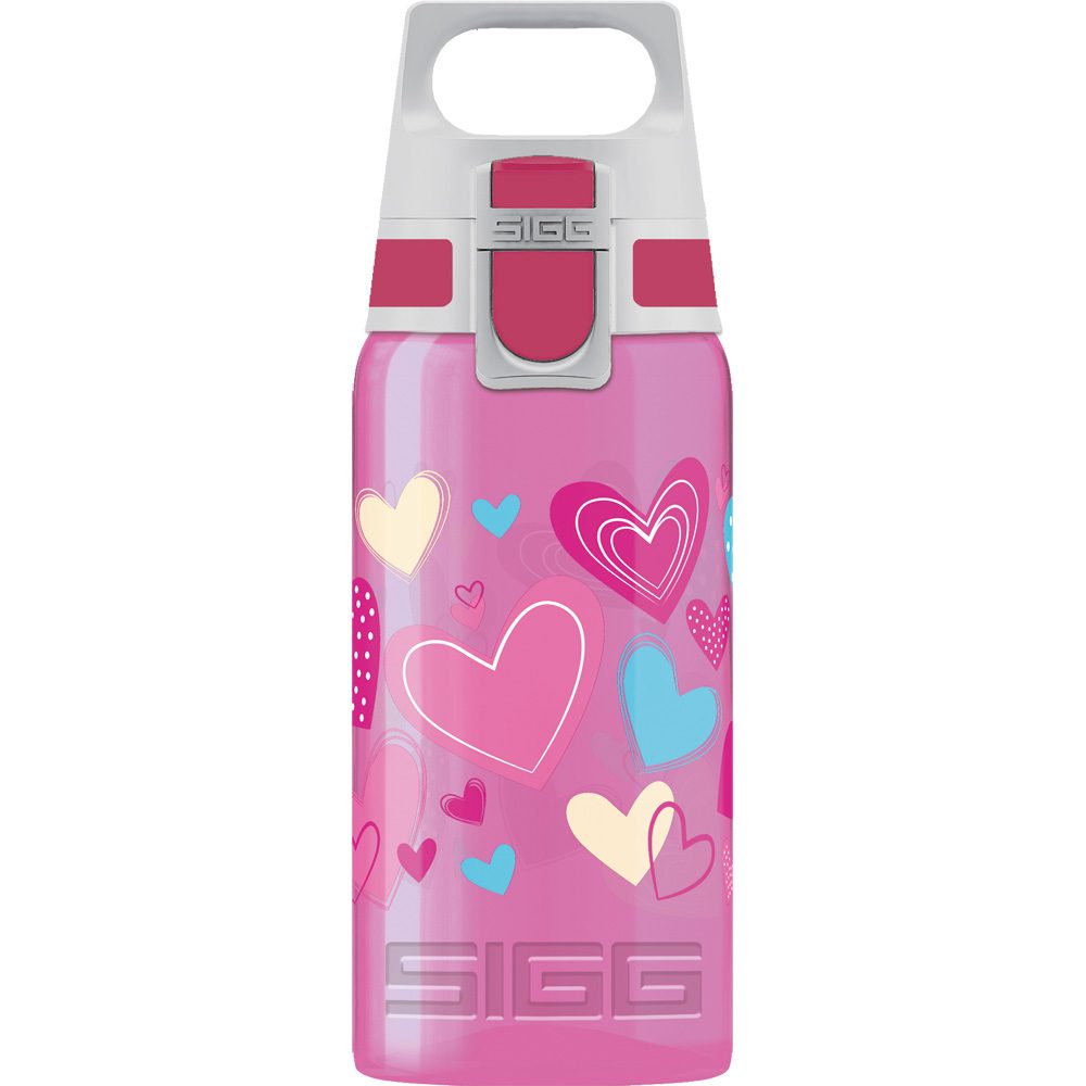 Sigg VIVA ONE 0.5L Trinkflasche Kinder Hearts pink