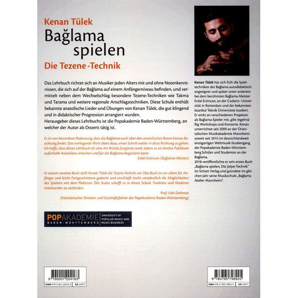 Schott Baglama spielen Tezene-Technik