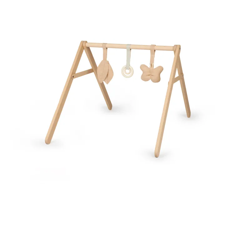 Nobodinoz Arche d'éveil en bois et ses jouets - Lin français | Sable