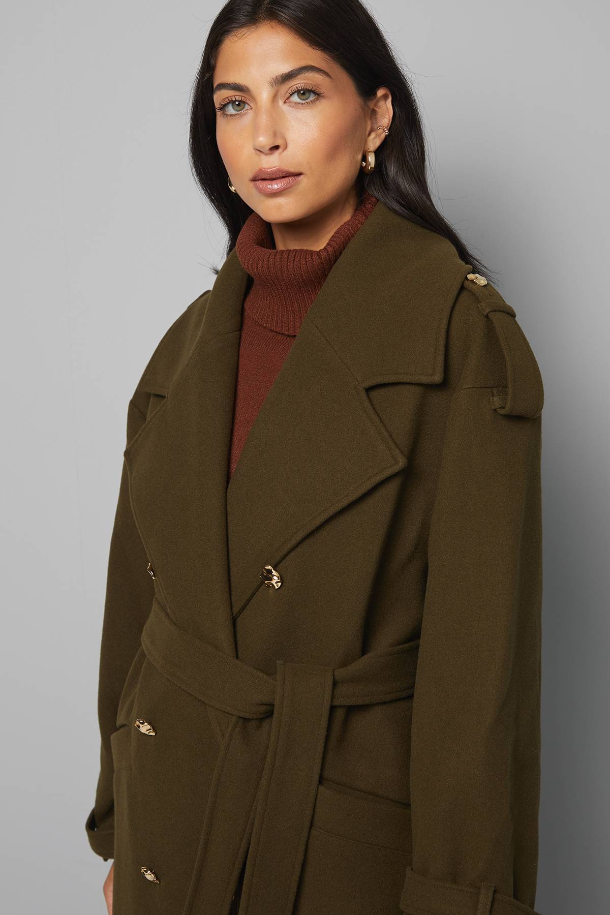 Wallis Trench-coat à Revers Larges