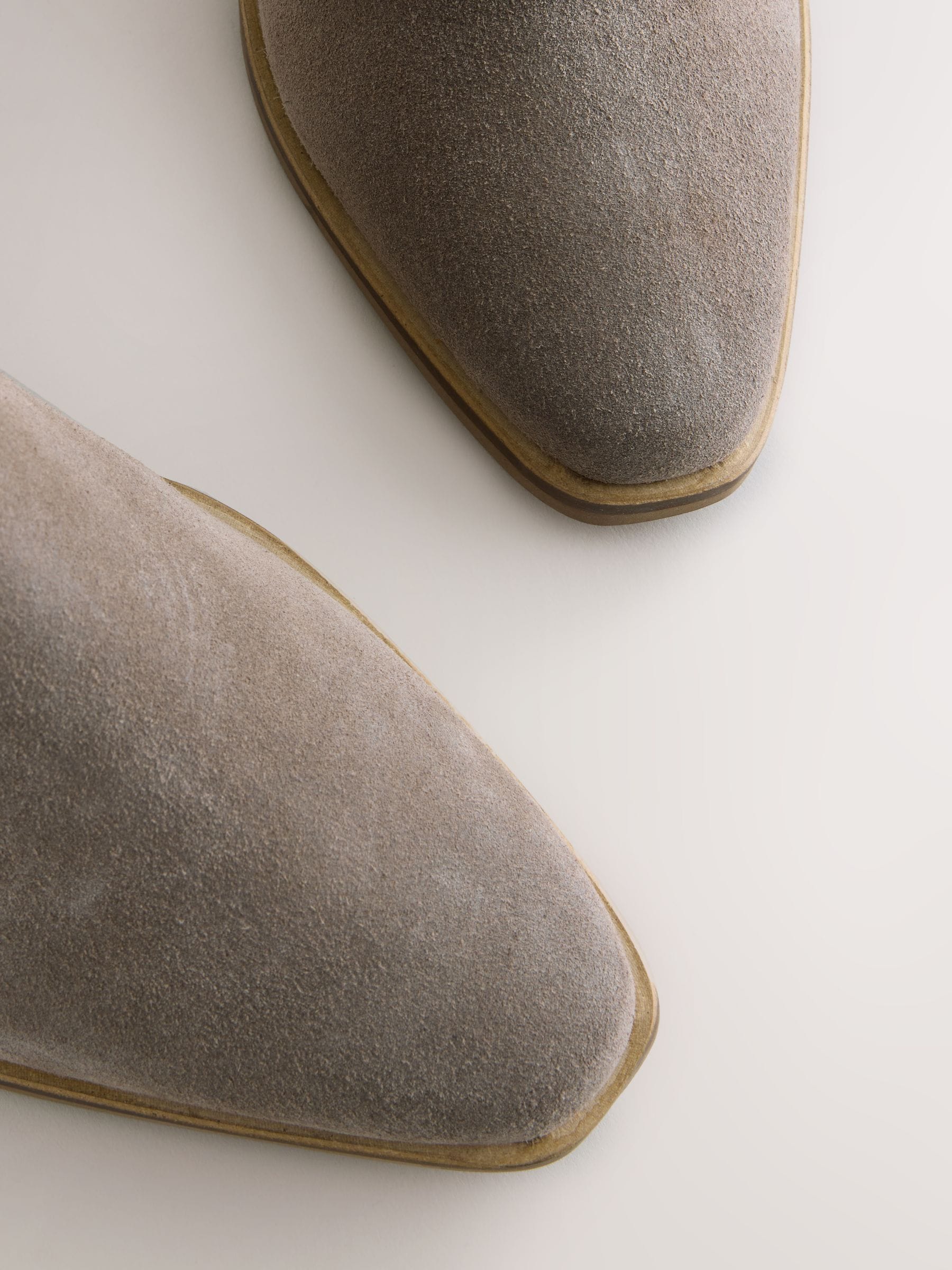 Nertsgrijs/bruin - Cowboy Block Heel Ankle Boots