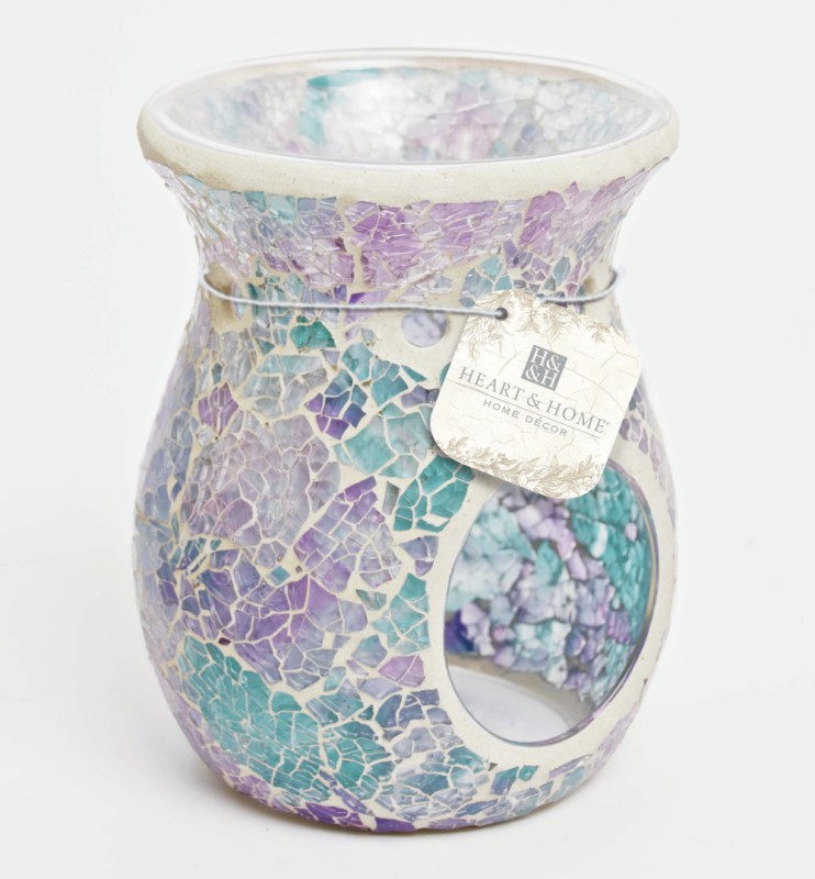 Heart & Home Geurwax Brander Mozaïek Blauw 1st