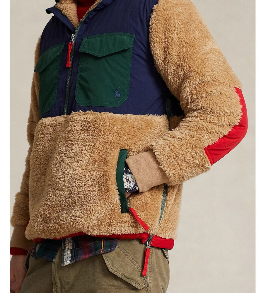 Moletom com zíper Ralph Lauren marrom