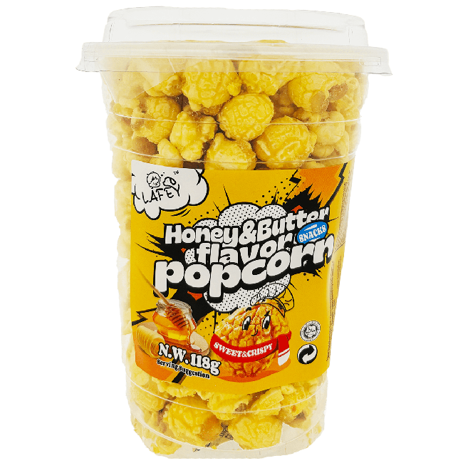 Lafey Popcorn Honing Boter Smaak 118g