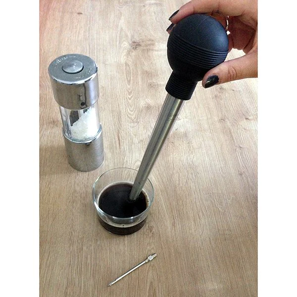Poire à jus inox 26 cm