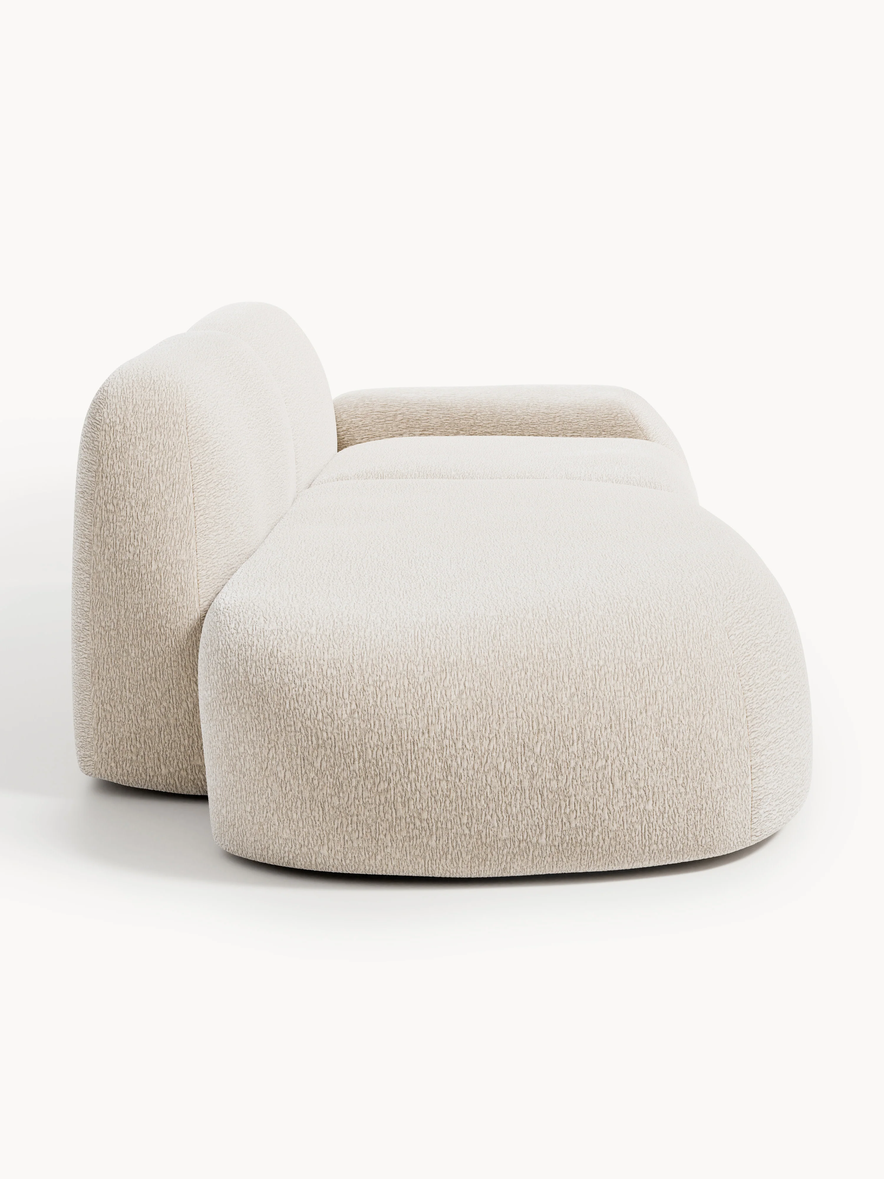Modulaire teddy chaise longue Wolke (3-zits)