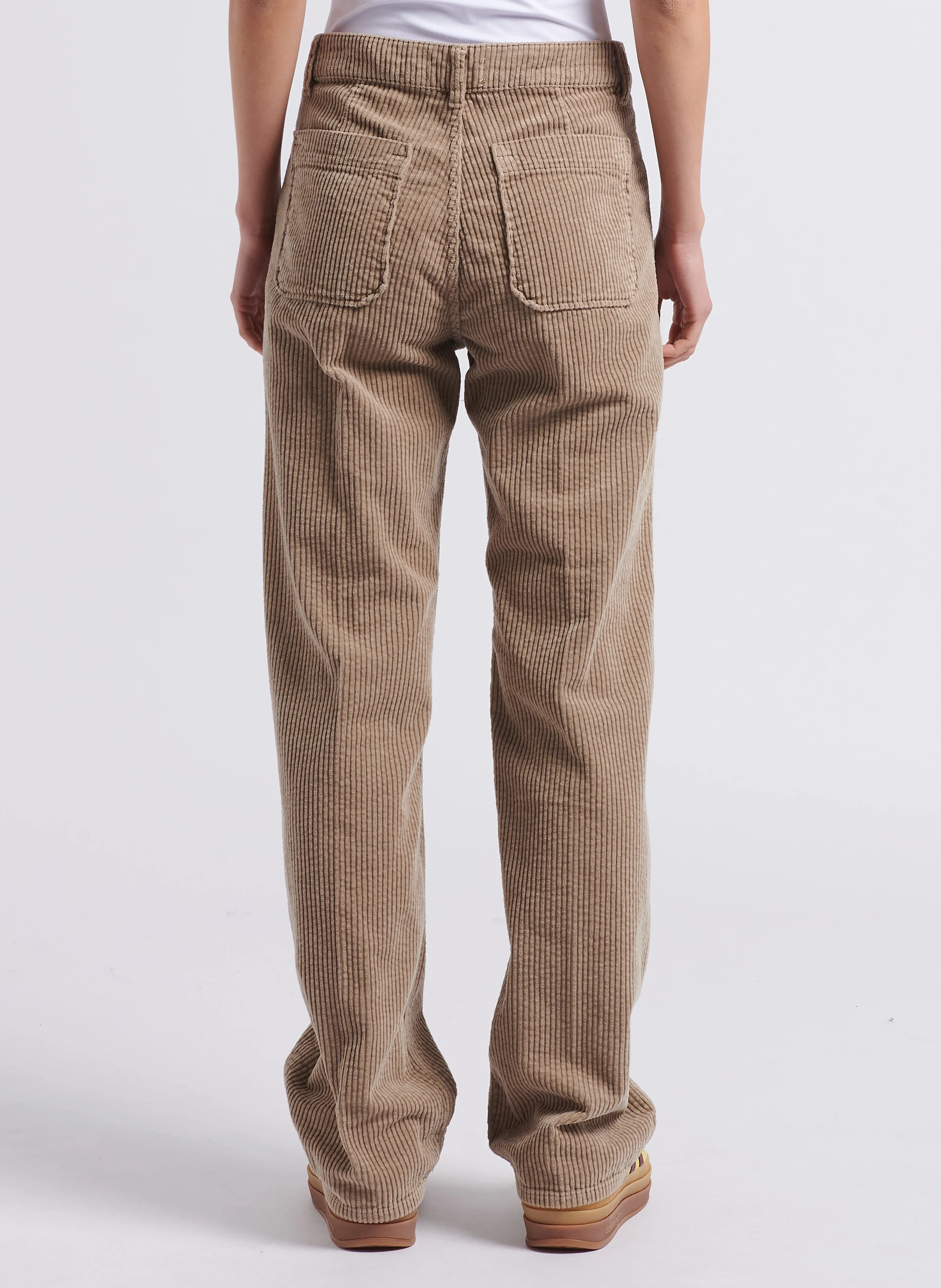 MELVIL - Pantalon flare en velours côtelé | Beige