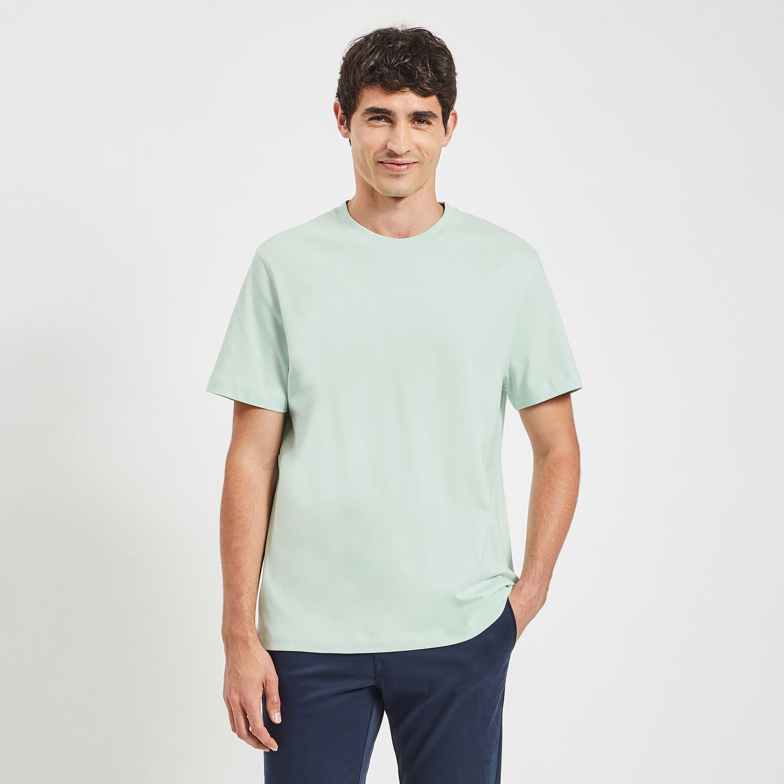 Tee shirt 'le parfait by JULES' coton issu de l'ag Vert clair