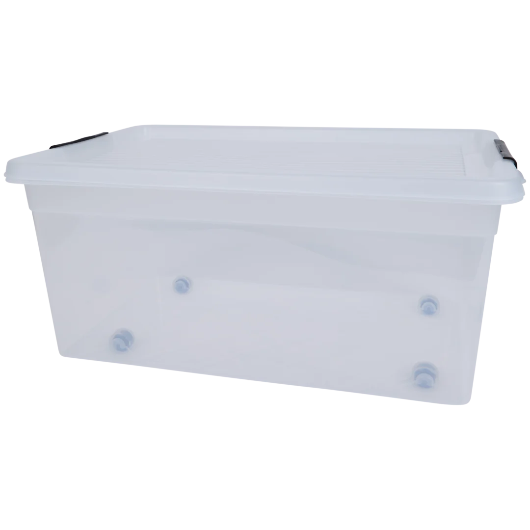 Boîte de rangement avec couvercle à clips Plast1