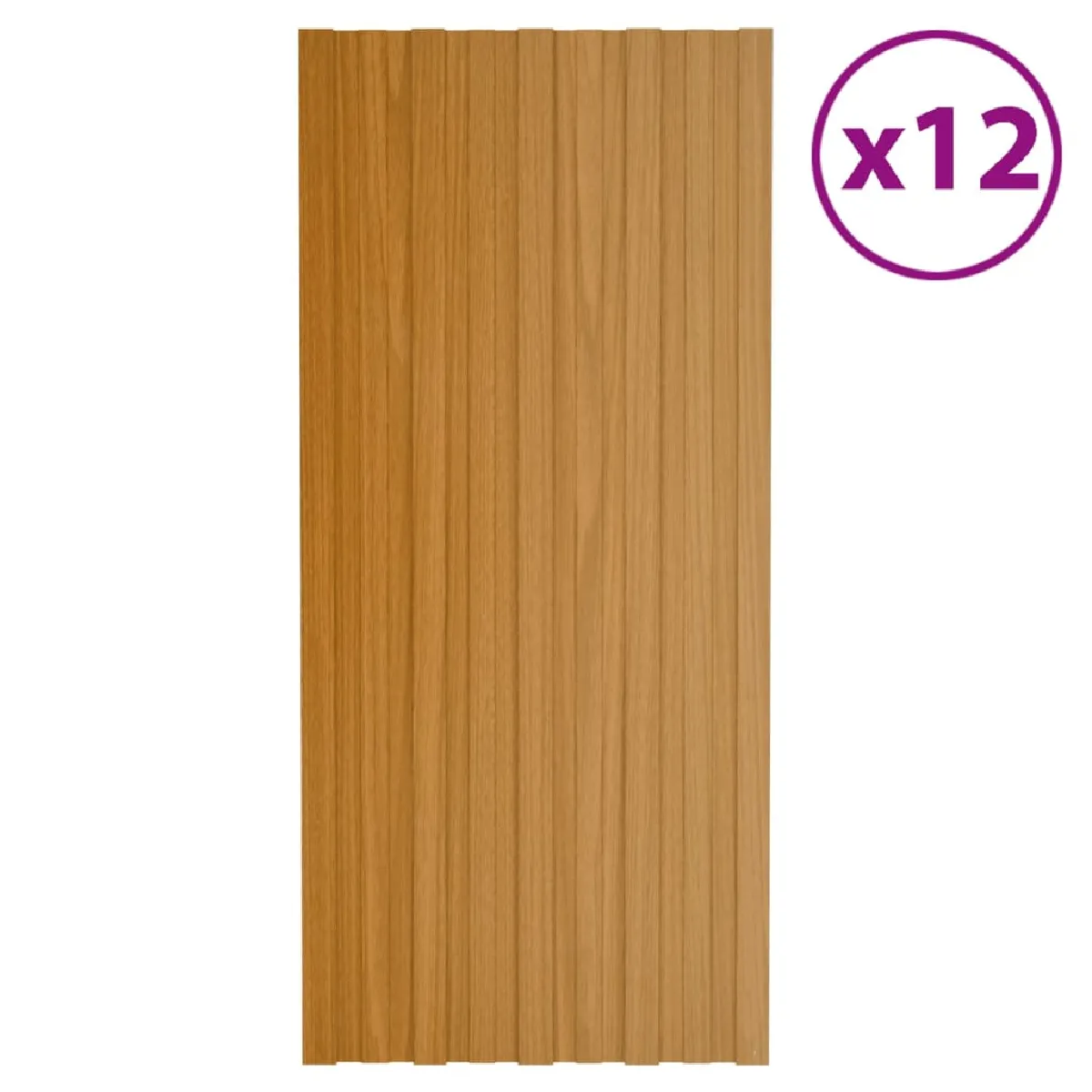 vidaXL Panneaux De Toiture - Naturel