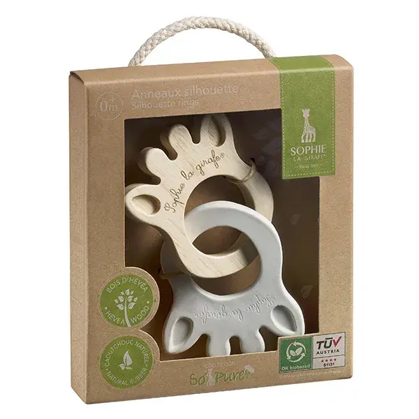 Sophie, a Girafa, Anéis de Dentição Duplos So'Pure Silhouette