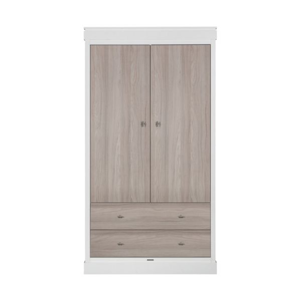 Kidsmill Newport Kledingkast 2-Deurs Wit / Eiken