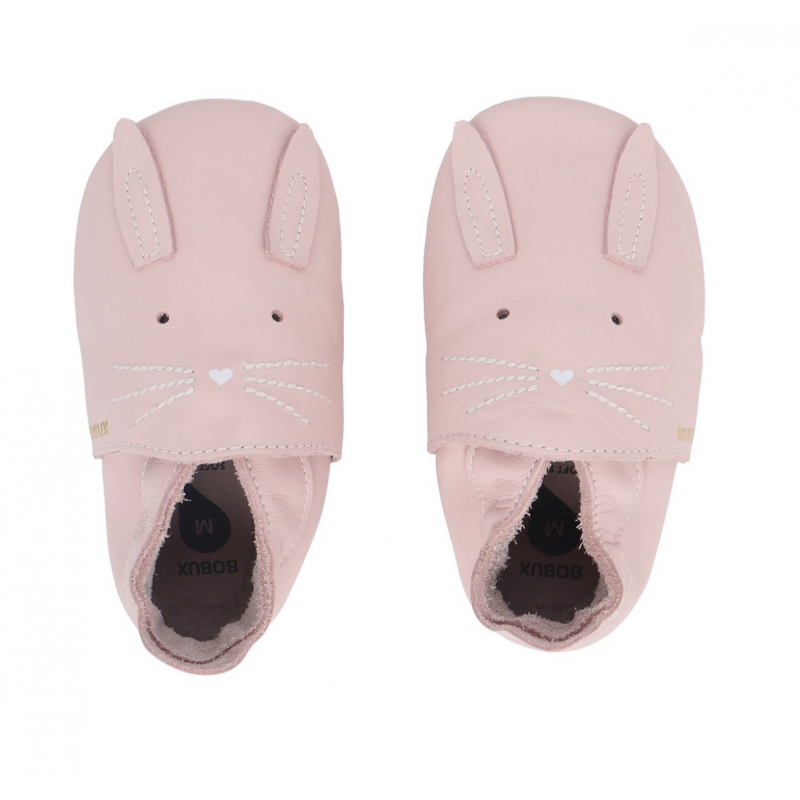 Bobux Bobux chaussons lapin rose
