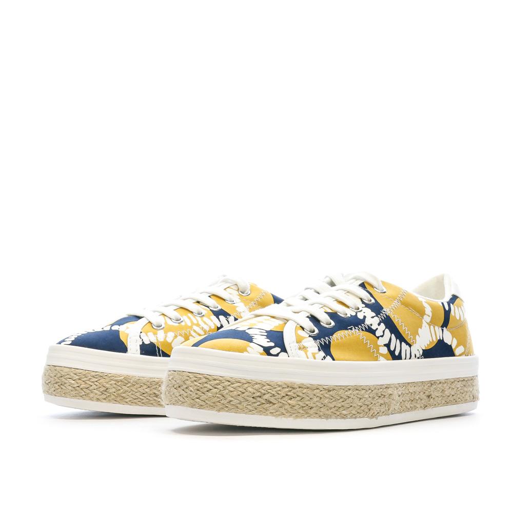 No Name Baskets Marine/Jaune Femme No Name Malibu