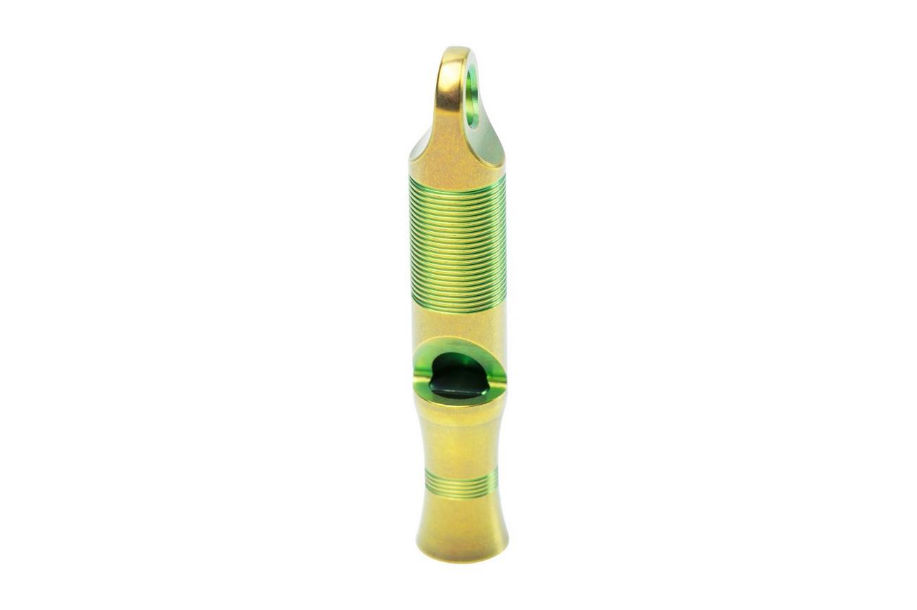WE Knife Titanium A-05CP 120dB groen, noodfluit
