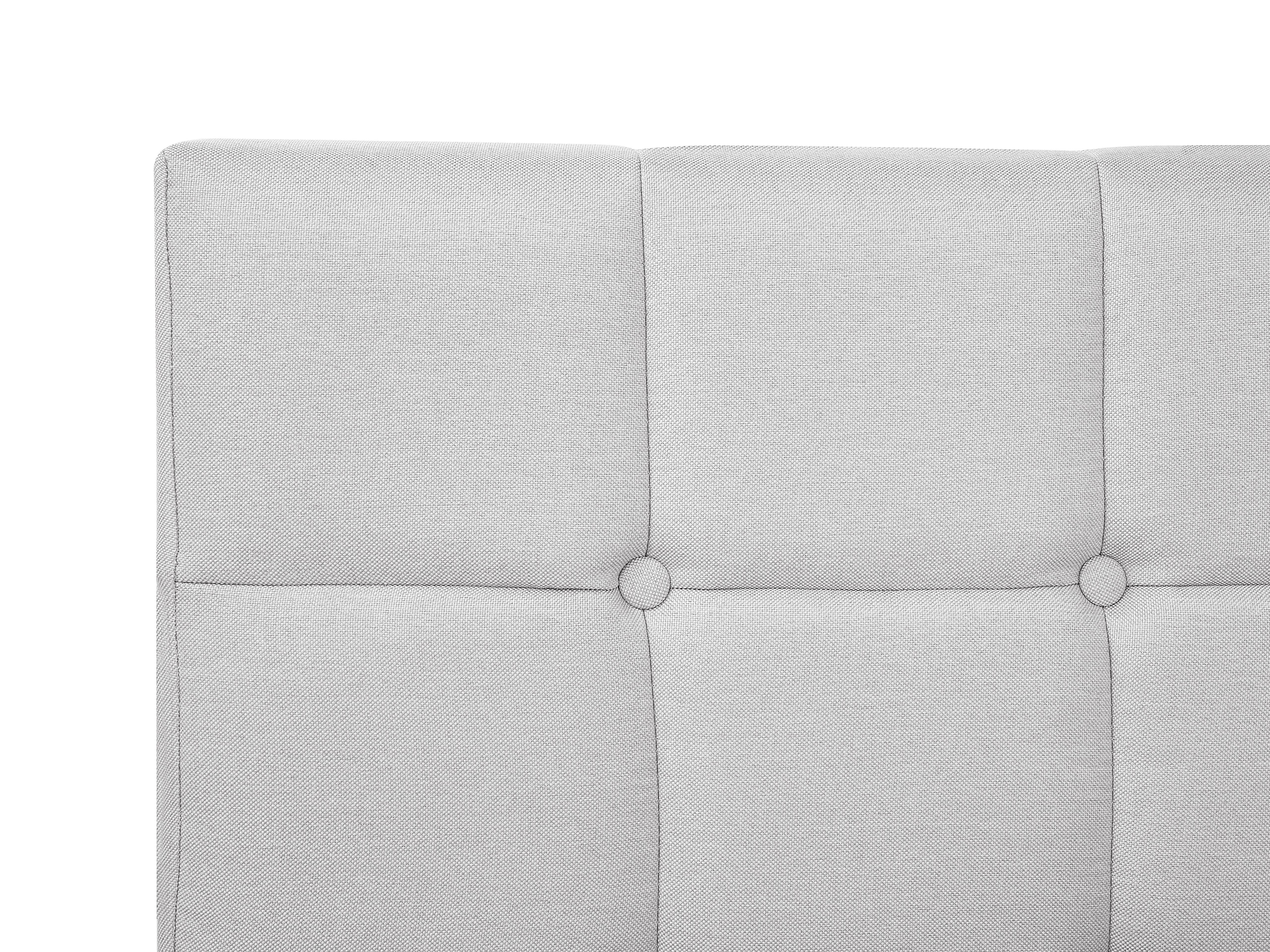 Boxspring Stof ADMIRAL 90 x 200 cm Lichtgrijs