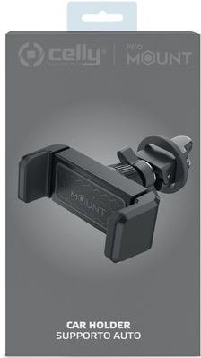 Celly - Air Vent 360 - Smartphone Houder - Zwart - Rubberen Armen