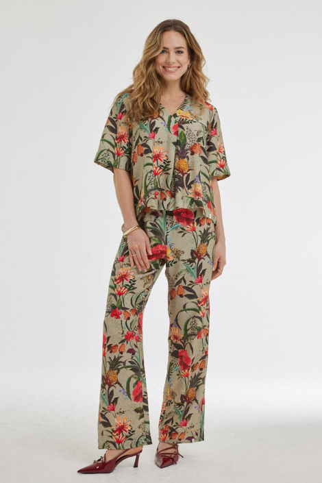 DIDI groene dames blouse
