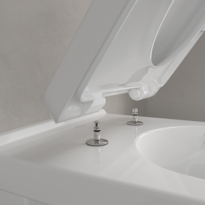 Villeroy & Boch O.novo hangend randloos toilet CeramicPlus met AntiBac wit glans