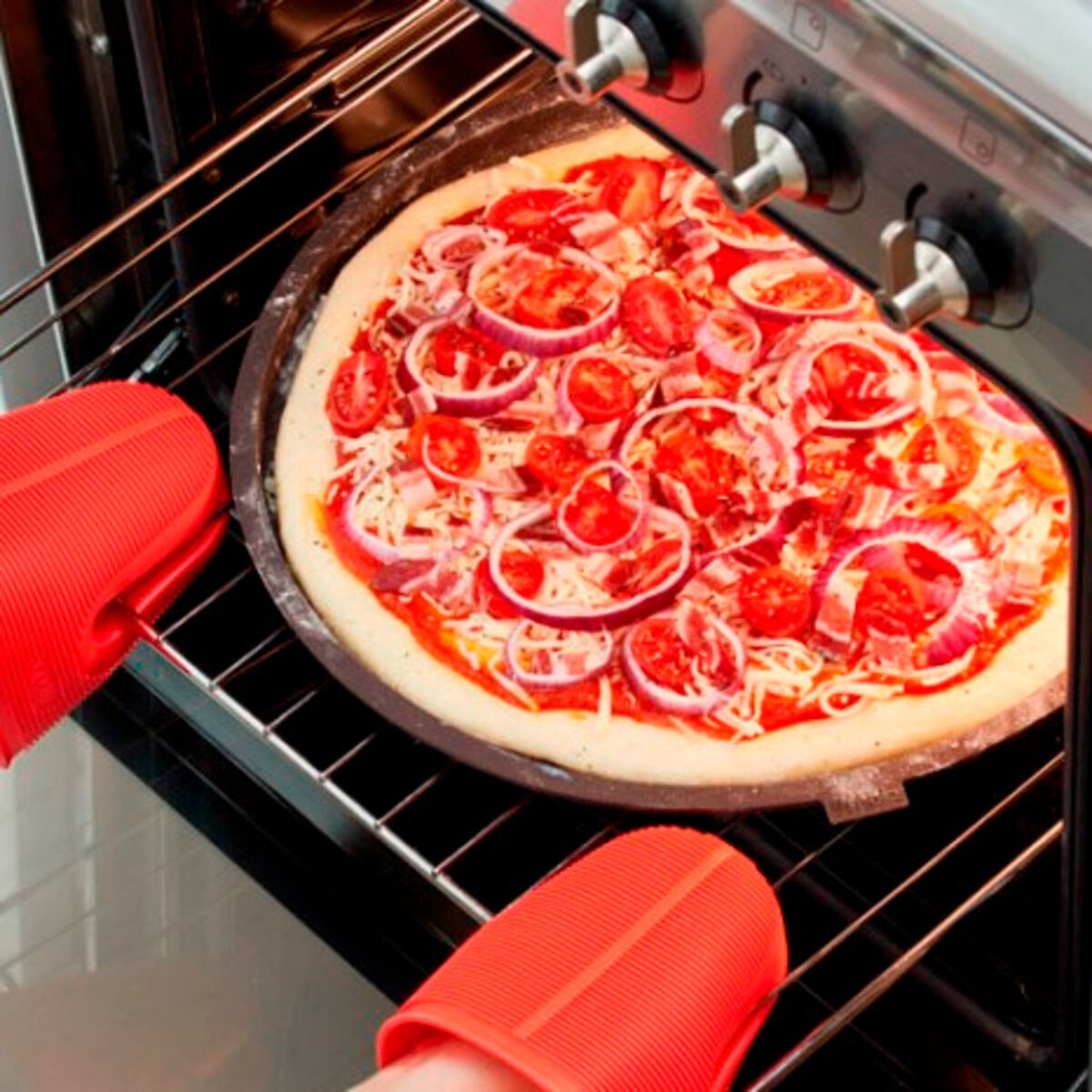 Pizzamatte Rund med hull