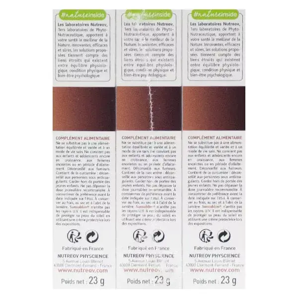 Nutreov Physcience Sunsublim Autobronzeador - Pacote com 3 unidades de 28 cápsulas cada