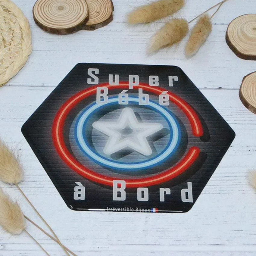 Adhésif bébé à bord - Captain America