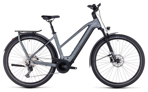Vélo de Ville Électrique Cube Kathmandu Hybrid Pro 750 Trapeze Shimano Deore 11V 750 Wh 700 mm Gris Flash
