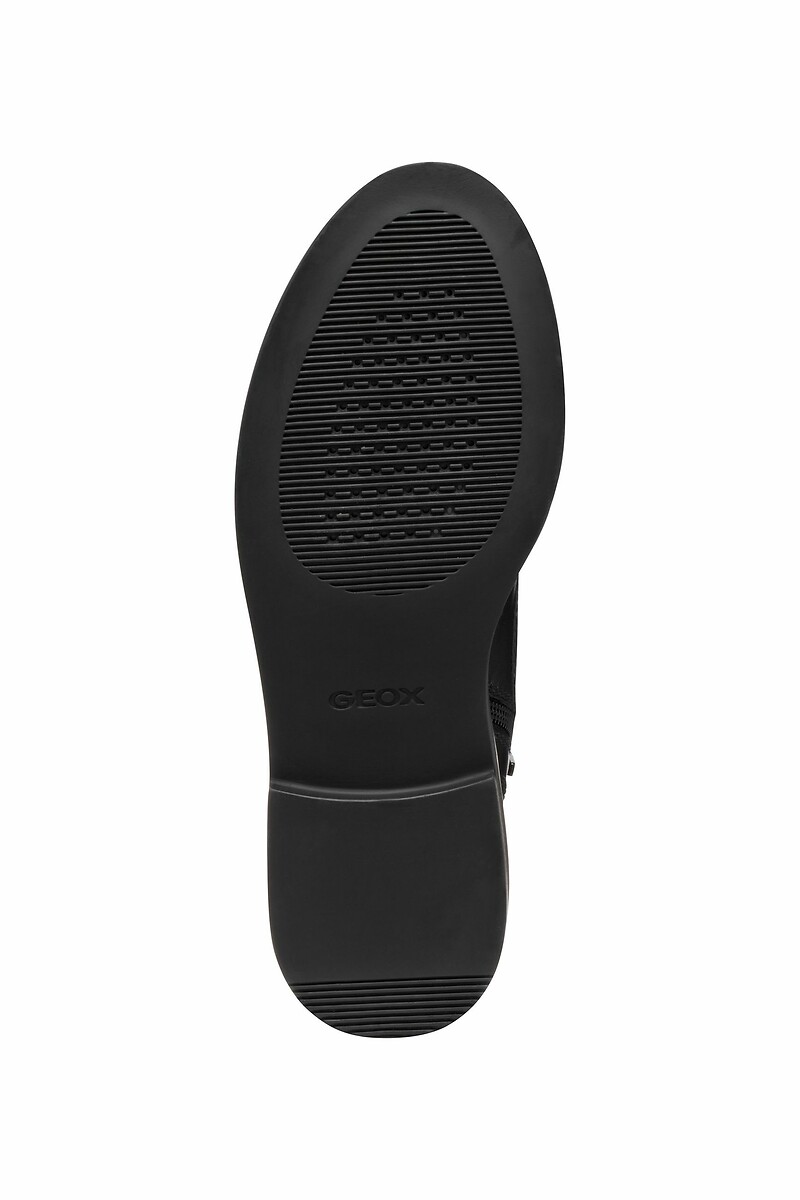 GEOX<br>Botas de tornozelo em couro respirável com cadarços Serilda