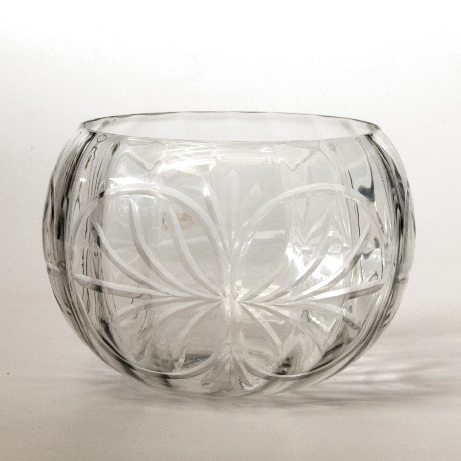 Glasschale 'Butterfly', klar, Ø 14,5 cm, H 13 cm von fischer's lagerhaus