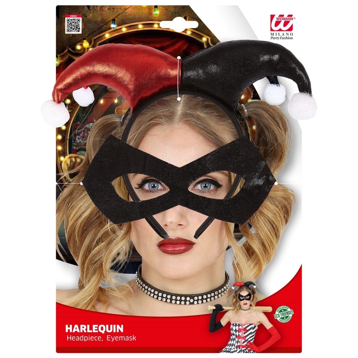 Halloween Accessoireset Harlekijn