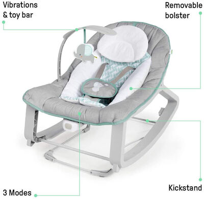 Ingenuity Keep Cozy Vippestol Vokse Weaver, Grey