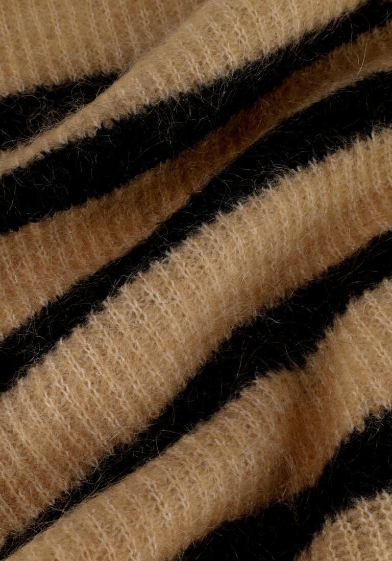 SECOND FEMALE camel second female trui ovalis knit t-neck
