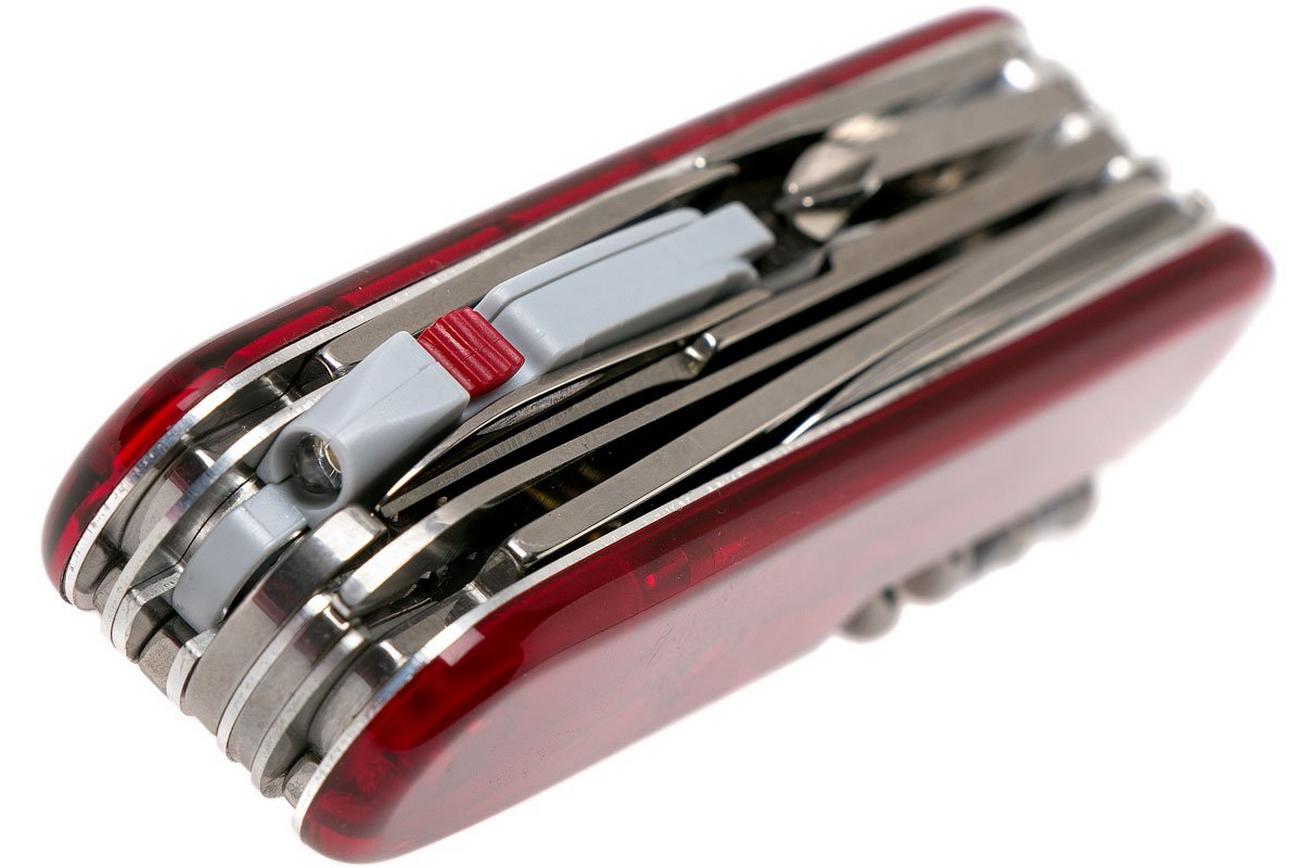Victorinox Huntsman lite transparant rood 1.7915.T Zwitsers zakmes