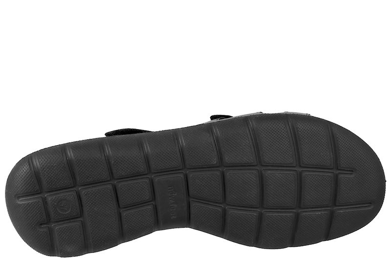 NEW FEET SANDAL I SORT GLAT SKIND
