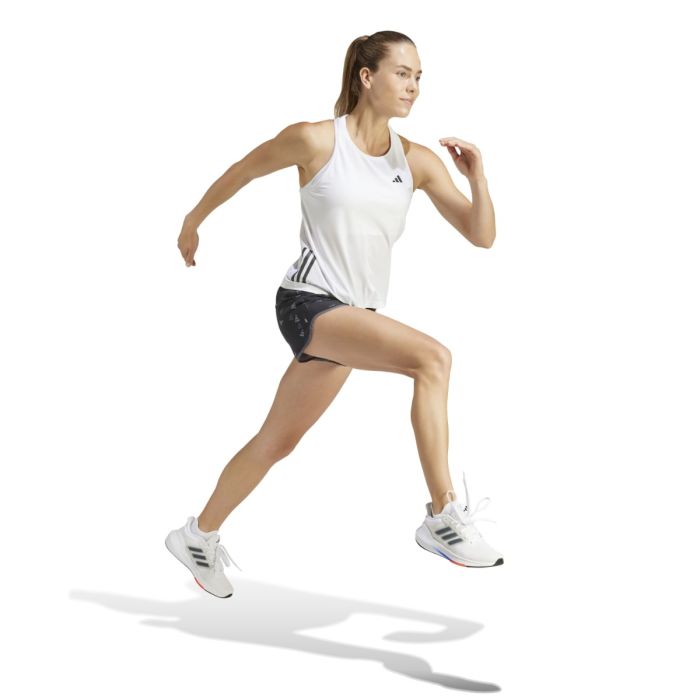 adidas Dame Singletter Own The Run B Tank Hvid