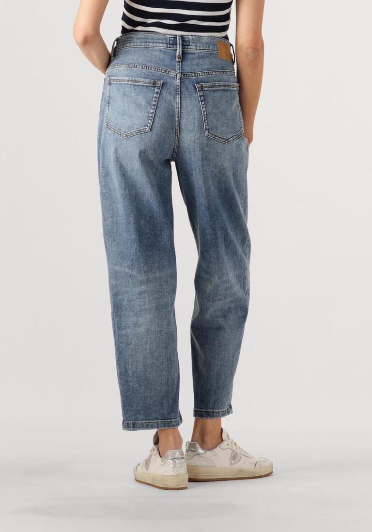 blauwe drykorn mom jeans flown