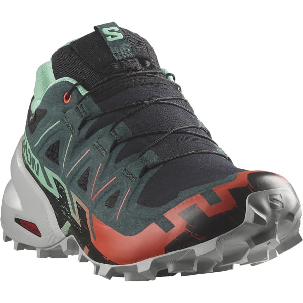 Chaussure trail SALOMON SPEEDCROSS 6 GORE-TEX W BLACK/ELECTG/CH