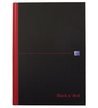 Oxford Notizbuch - Etui - Gefüttert - A4 - Schwarz/Rot