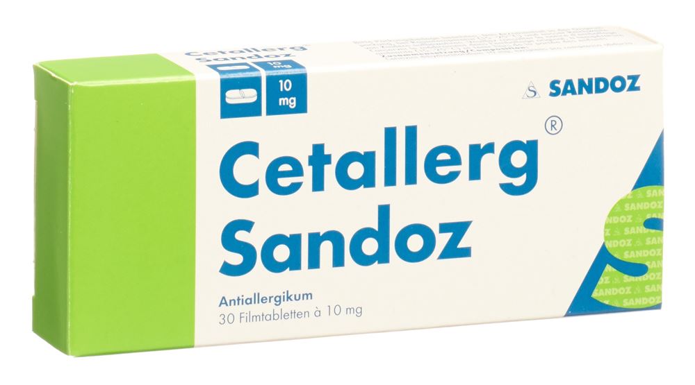 CETALLERG Sandoz Filmtabl 10 mg Blist 30 Stk