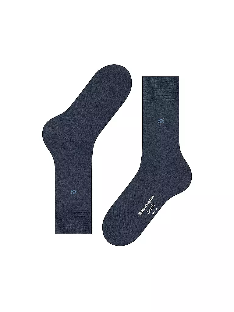 BURLINGTON Herren Socken LEEDS 40-46 dark blue mel blau