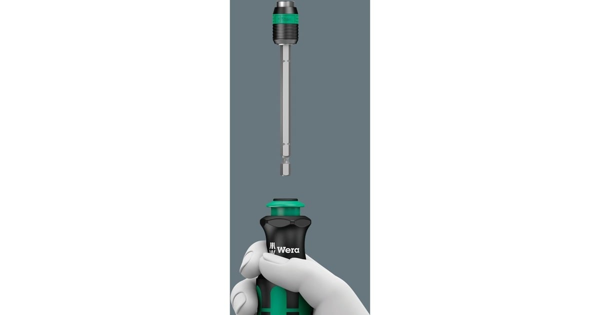 WeraKraftform Kompakt 26 met etui, 7‑delig bitset  (Zwart/groen)