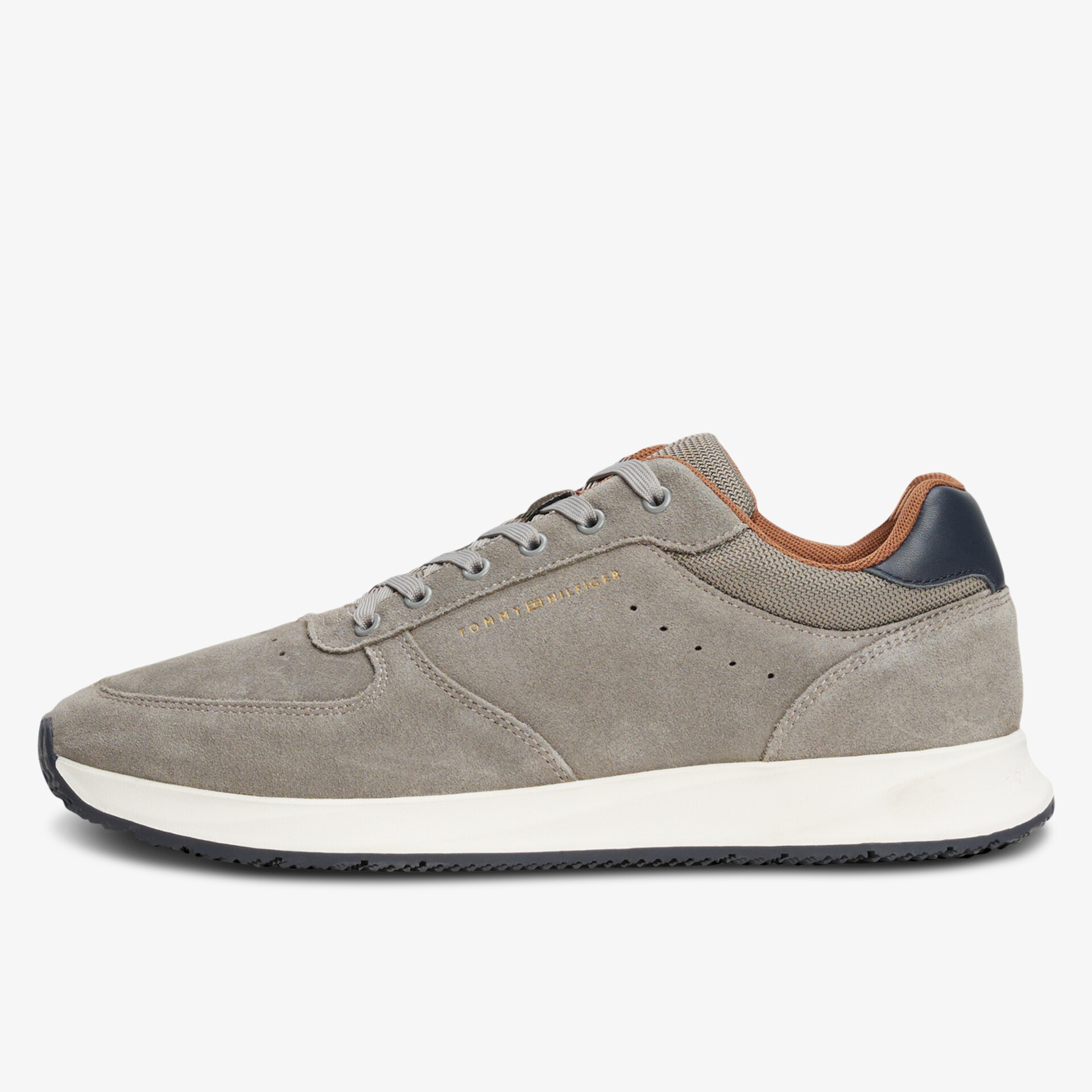 TOMMY HILFIGER Premium Suede Hybrid Herren Sneaker Low grau